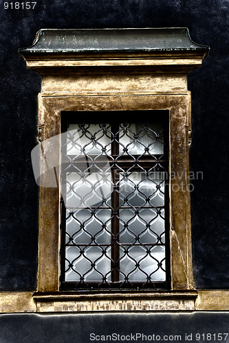 Image of Old window closeup