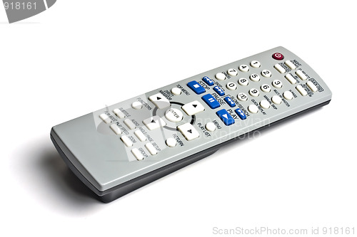 Image of TV remote control isolated on white