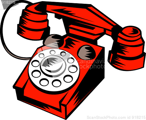 Image of Retro vintage  telephone