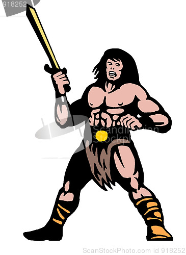 Image of warrior with big sword