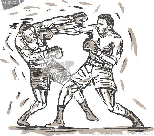 Image of boxers punching