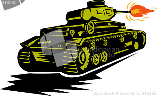 Image of world war two battle tank