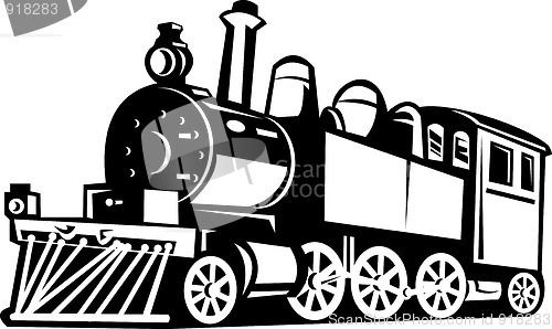 Image of vintage steam train 