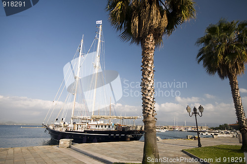 Image of boats harbor ajaccio corsica france