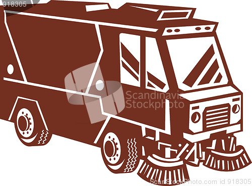 Image of street sweeper truck 