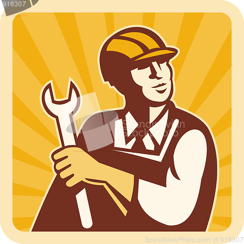 Image of Construction worker,engineer or mechanic 