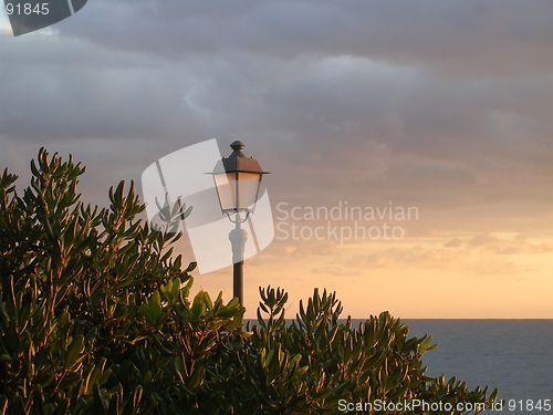 Image of lantern by the sea