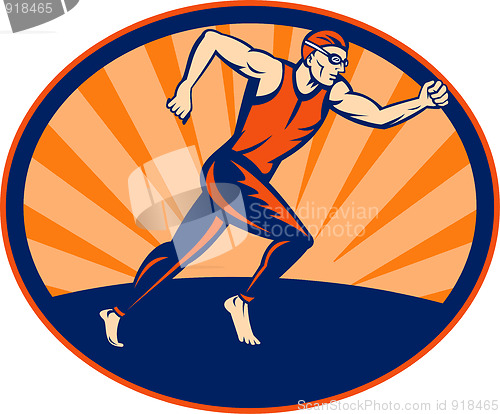 Image of Triathlon runner