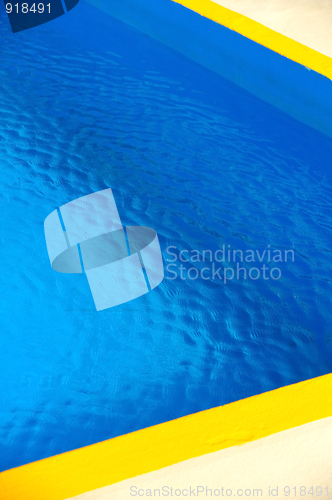 Image of Detail of swimming pool, abstract background