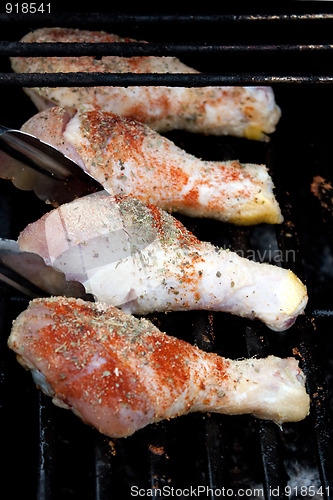 Image of Chicken Drumsticks on the Grill