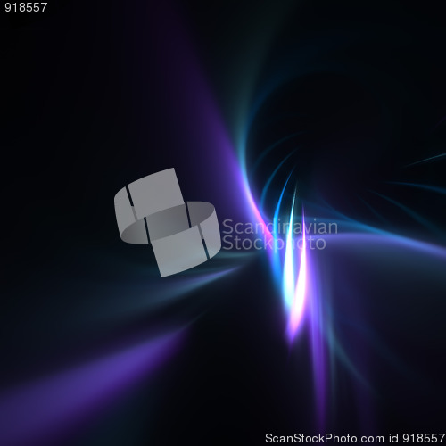 Image of Blue Fractal Plasma Background