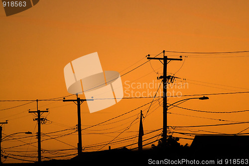 Image of Power Line Silhouettes