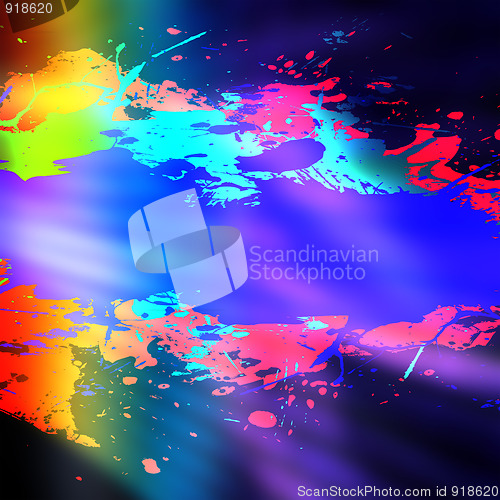 Image of Rainbow Splatter Backdrop