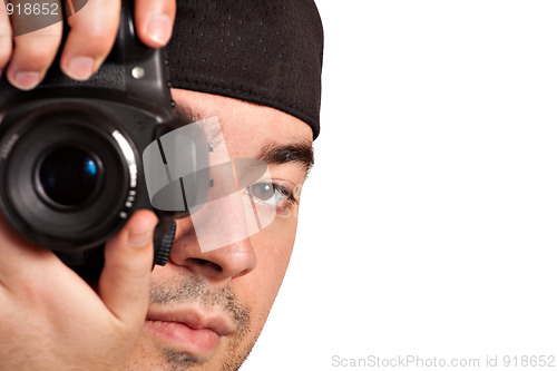 Image of Man Taking Pictures