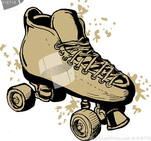 Image of Hand drawn Roller skates 
