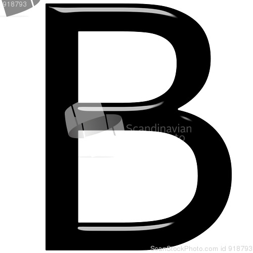 Image of 3D Letter B