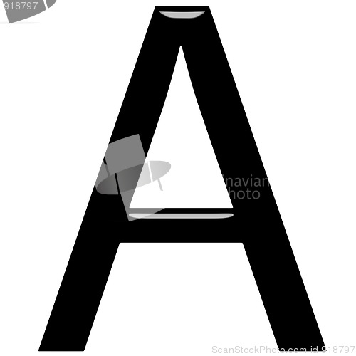Image of 3D Letter A