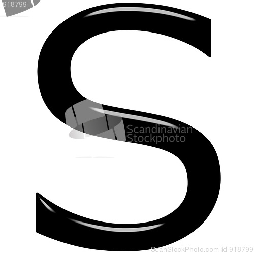 Image of 3D Letter S