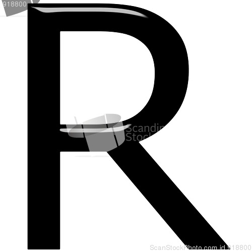 Image of 3D Letter R