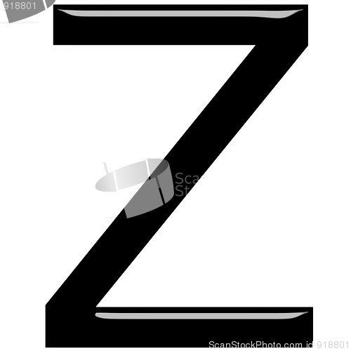 Image of 3D Letter Z