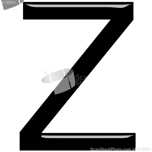 Image of 3D Letter Z