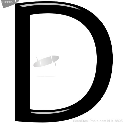 Image of 3D Letter D