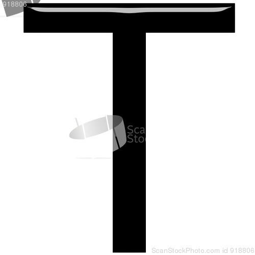 Image of 3D Letter T