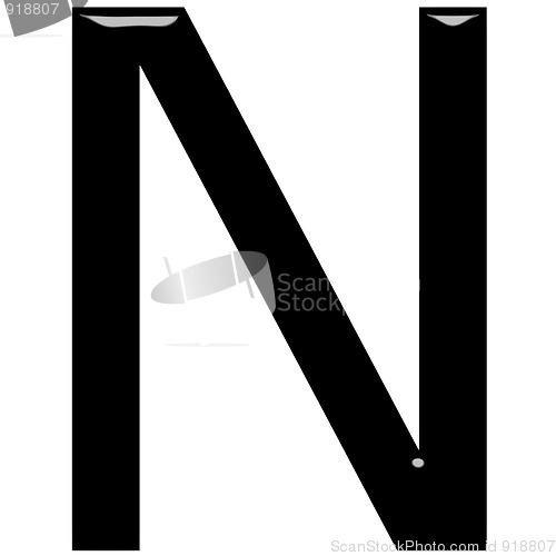 Image of 3D Letter N