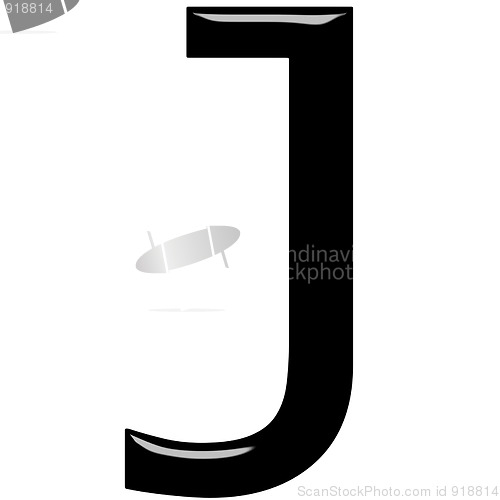 Image of 3D Letter J