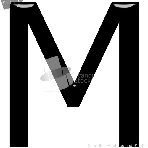Image of 3D Letter M