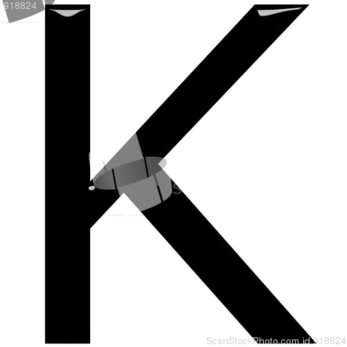 Image of 3D Letter K