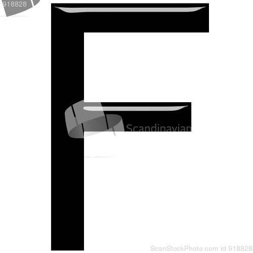 Image of 3D Letter F