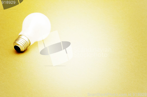 Image of Background with lit lightbulb