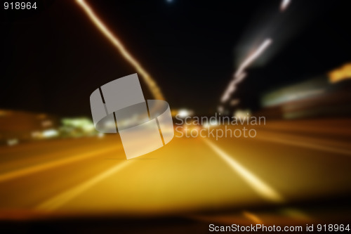 Image of Night on the road