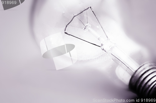 Image of Background with lit lightbulb