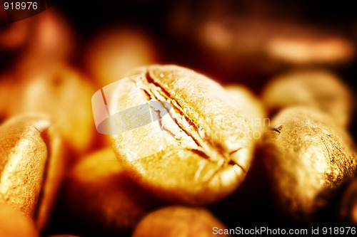 Image of Fragrant fried coffee beans 
