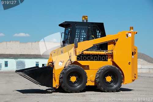 Image of skid steer loader construction machine