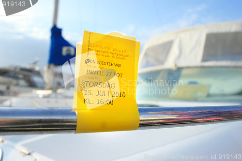 Image of Boat receipt