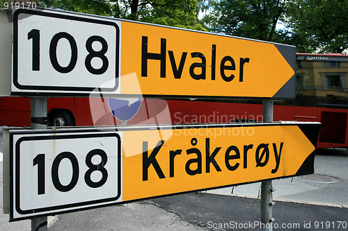 Image of Roadsign to Hvaler