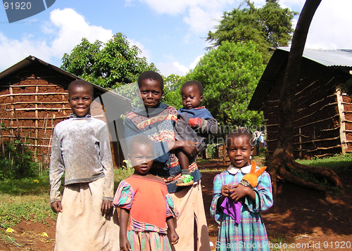 Image of rural poor children in Kenya