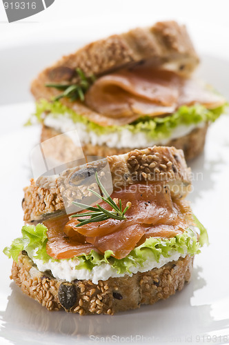 Image of Salmon sandwich