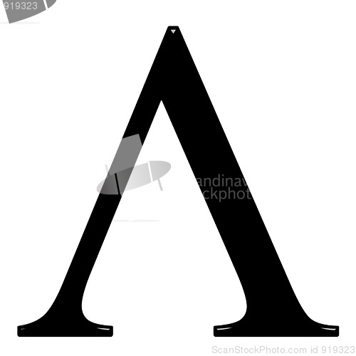 Image of 3D Greek Letter Lambda