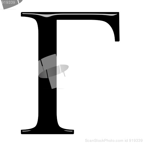 Image of 3D Greek Letter Gamma