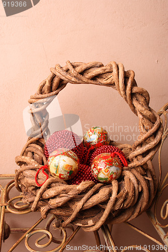 Image of Christmas Basket with Balls