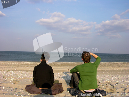 Image of           Young Couple On The Beach