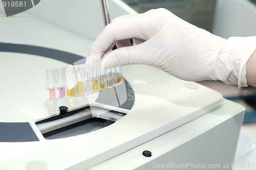 Image of medical chemistry sample tests