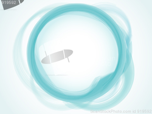 Image of Abstract Pastel blue aqua circle