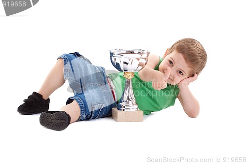 Image of winning little kid