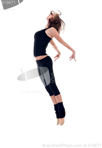 Image of jumping young dancer