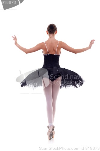 Image of  back of a ballerina
